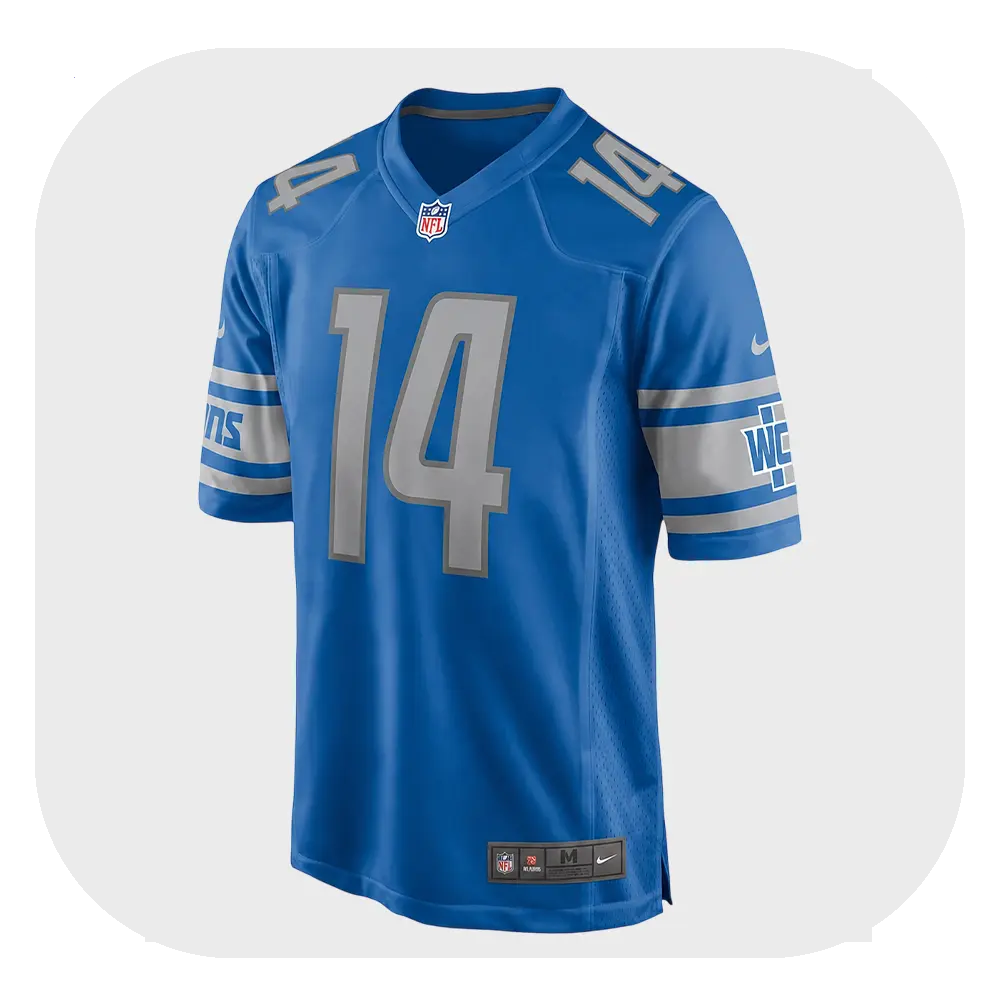 Amon-Ra St. Brown Blue Fan Jersey