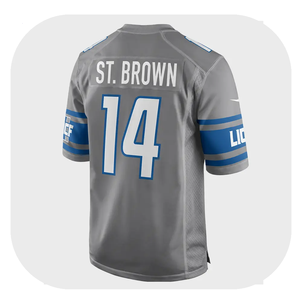 Amon-Ra St. Brown Grey Game Jersey 2026
