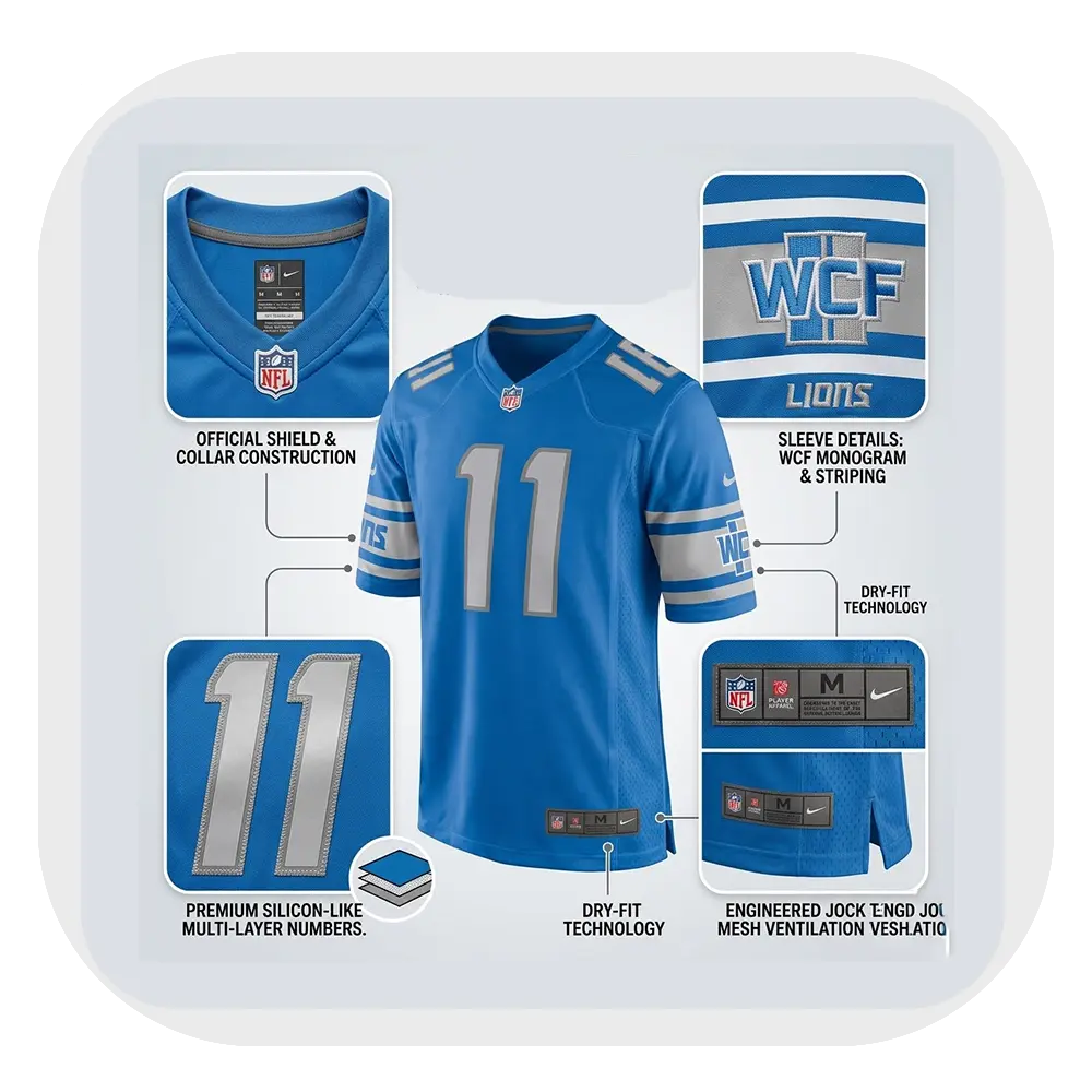 Damone Clark Deep Blue Details Jersey