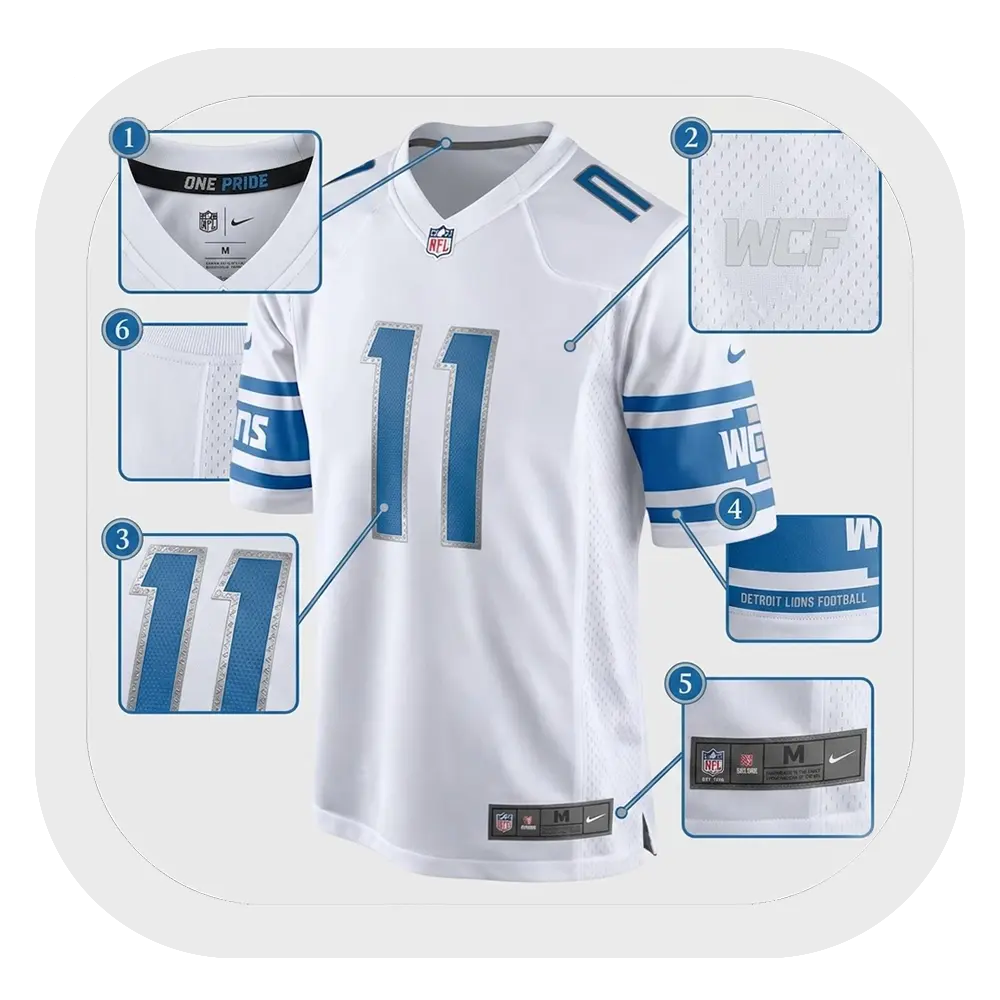 Damone Clark White Details Jersey