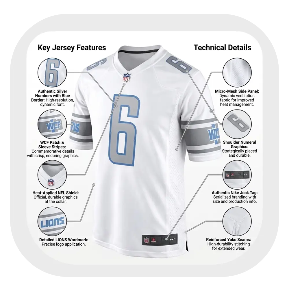 Detailed Terrion Arnold White Jersey Features