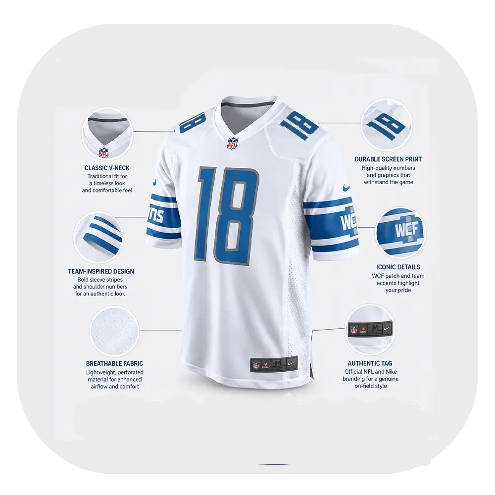 Isaac Teslaa Jersey In White Featuers on image
