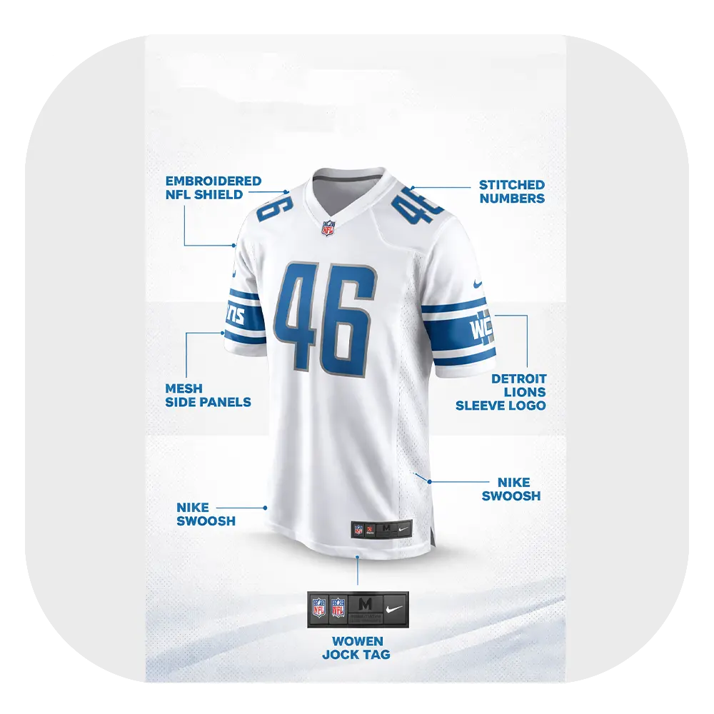 Jack Campbell White Details Jersey