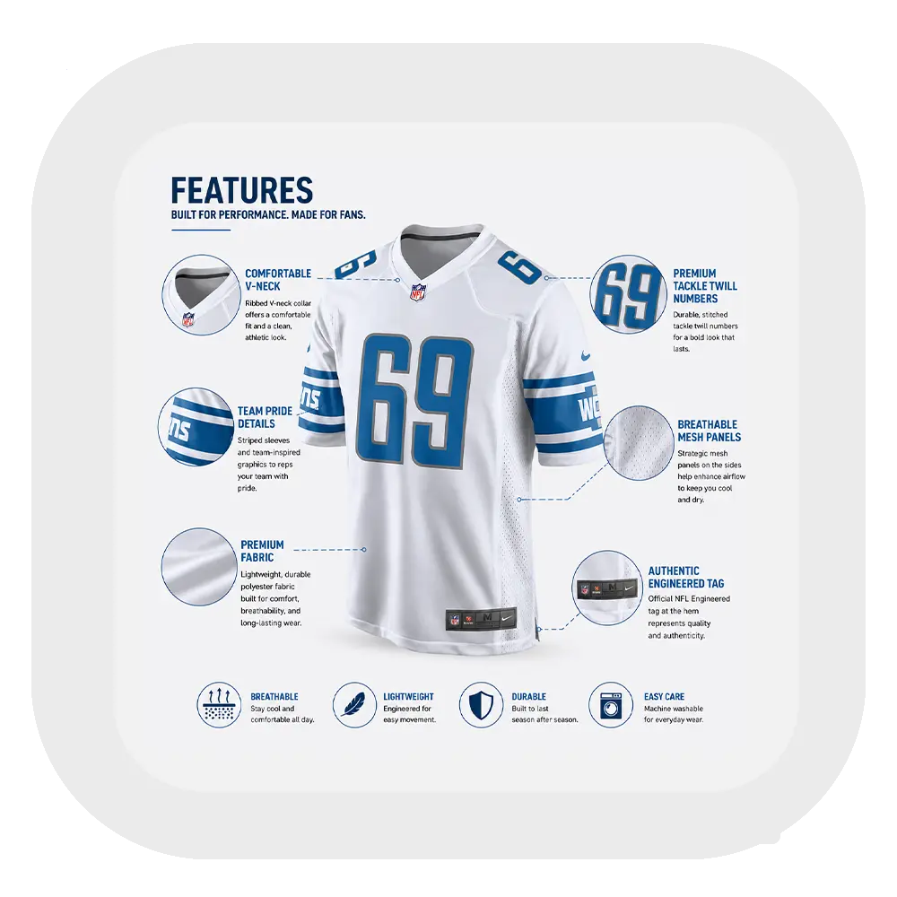 Tate Ratledge White Jersey FT