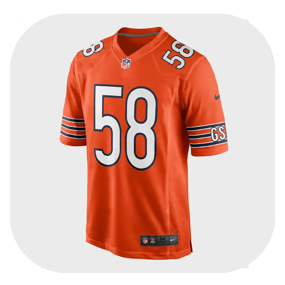 Darnell Wright Bears Fan Orange Jersey
