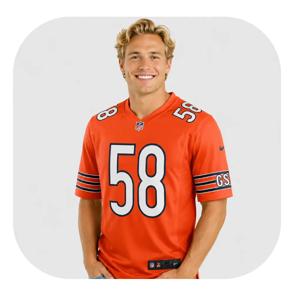 Darnell Wright Fan Orange Jersey