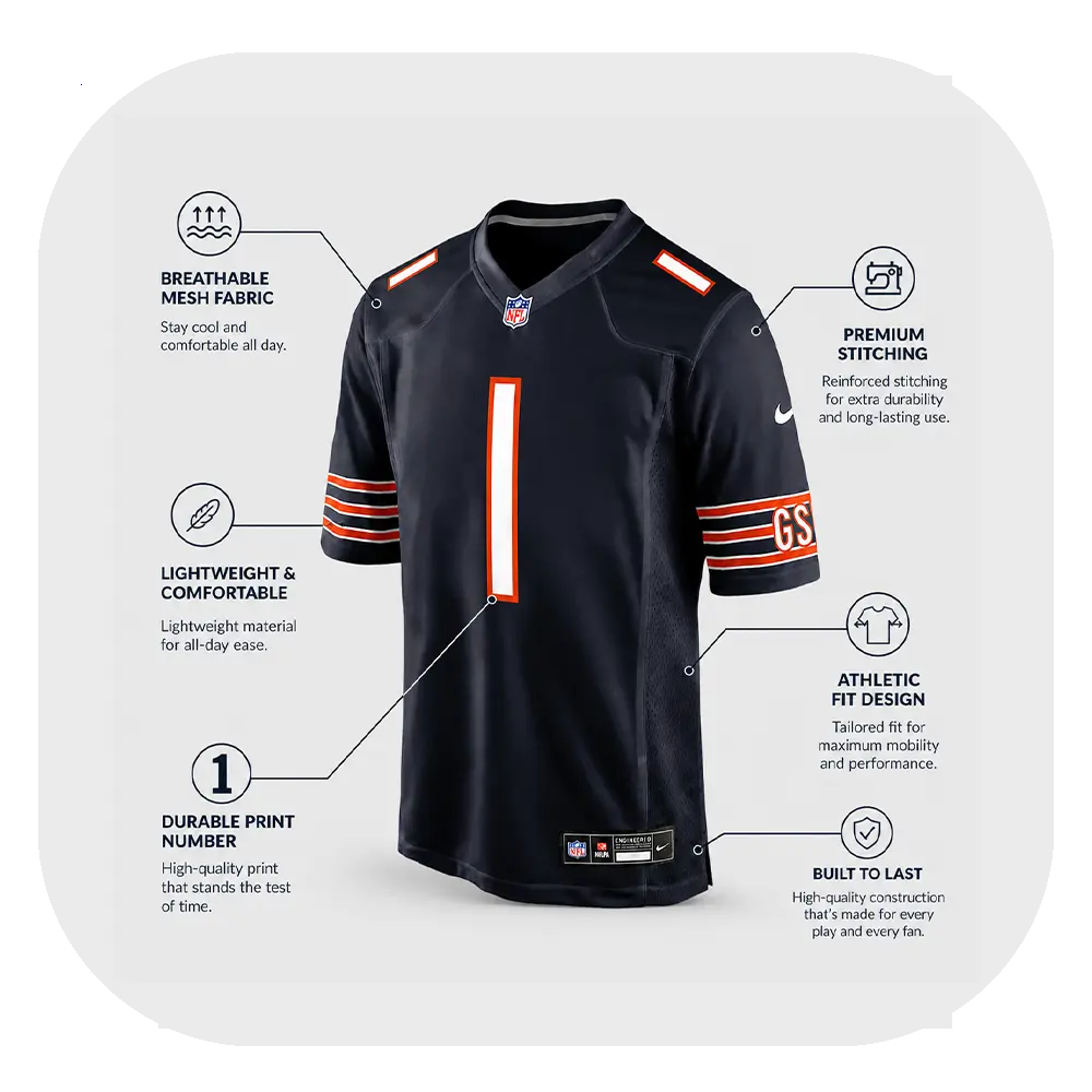 Jaylon Johnson Navy game Jersey