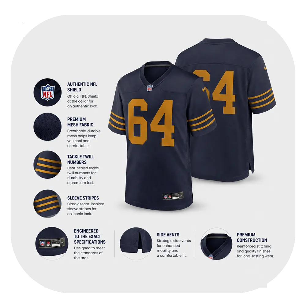 Jonathan Ford Navy Game Jersey