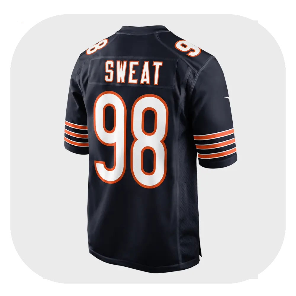 Montez Sweat Navy Fans Jersey