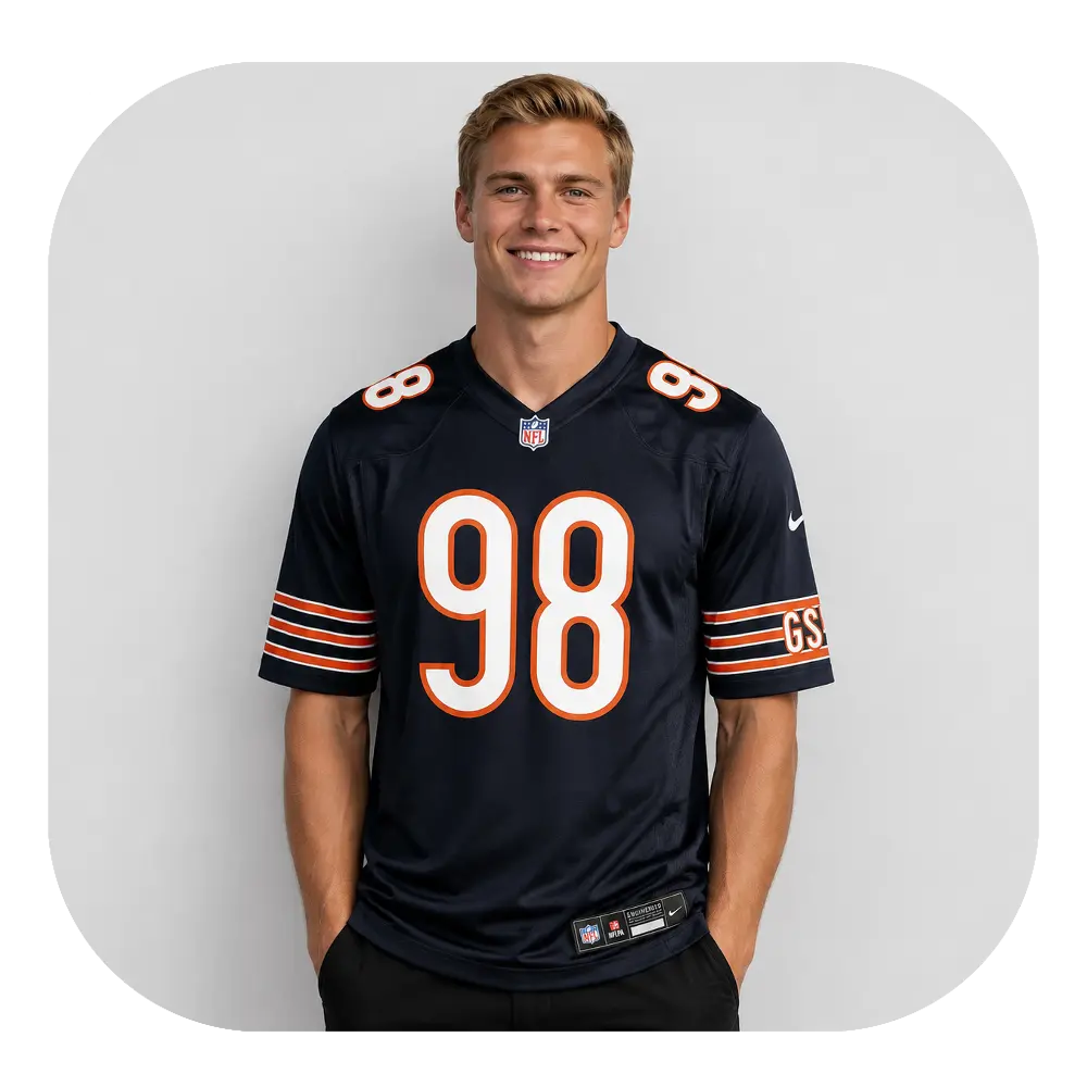 Montez Sweat Navy Game Jersey
