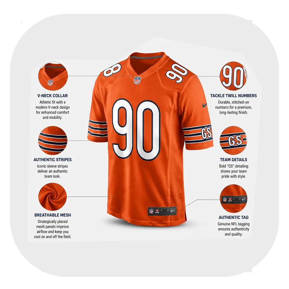Neville Gallimore Fans Orange Jersey